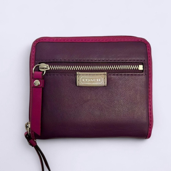 Coach Purple and Pink Women's Wallet - Picture 1 of 3